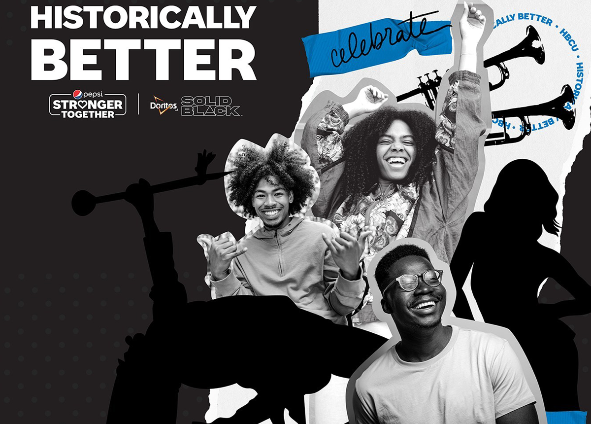 PepsiCo launches Historically Better: Powered by Pepsi Stronger Together and Doritos SOLID BLACK, a multi-campus tour to empower and celebrate multi-generational Black changemakers.