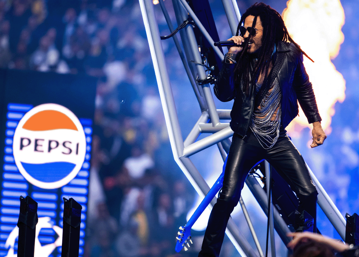 Lenny Kravitz rocks out at the UEFA Champions League Final Kick Off Show presented by Pepsi®