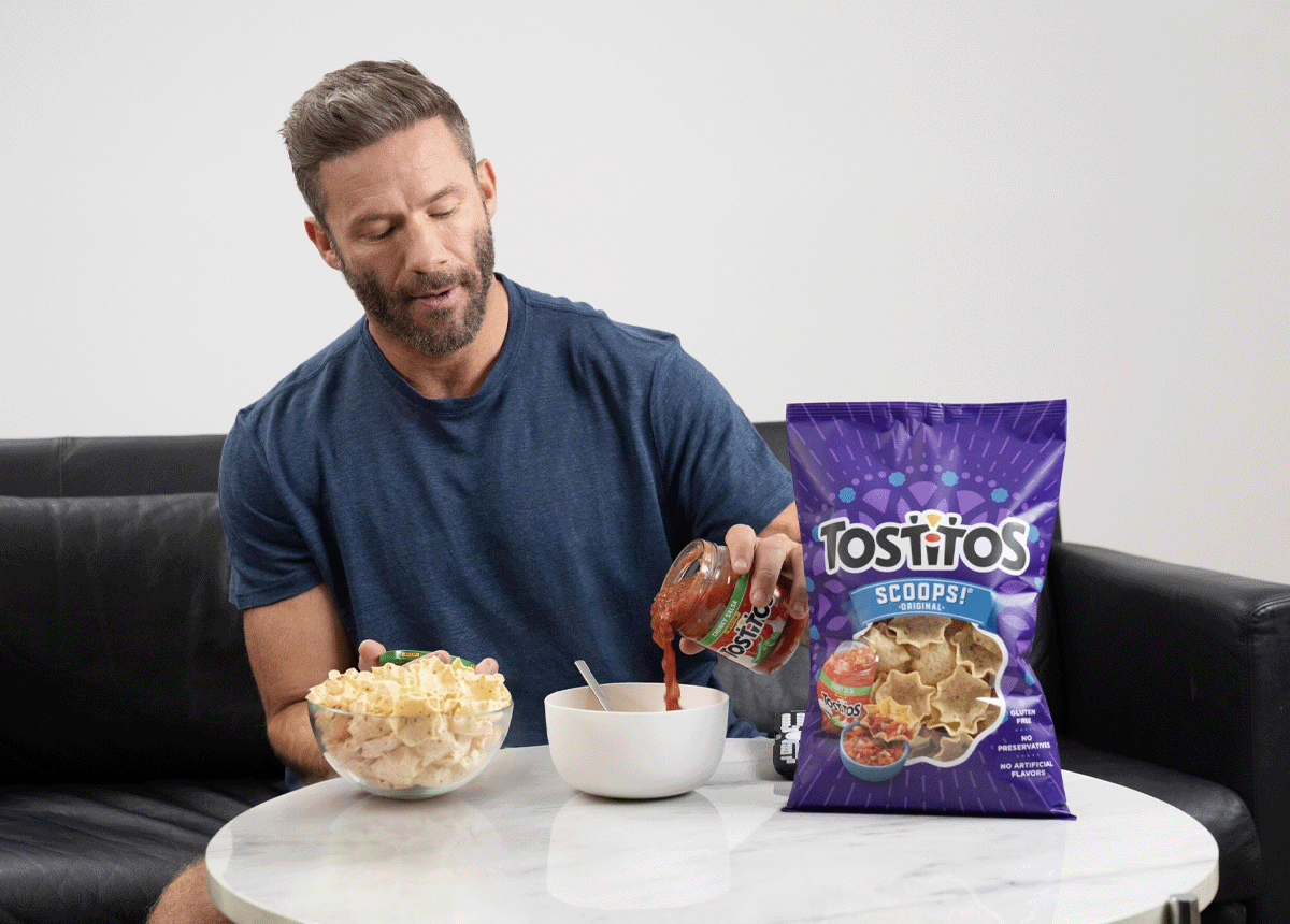 Tostitos® and Julian Edelman team up to introduce the ultimate gameday snack hack: Tostitos Salsa Cereal