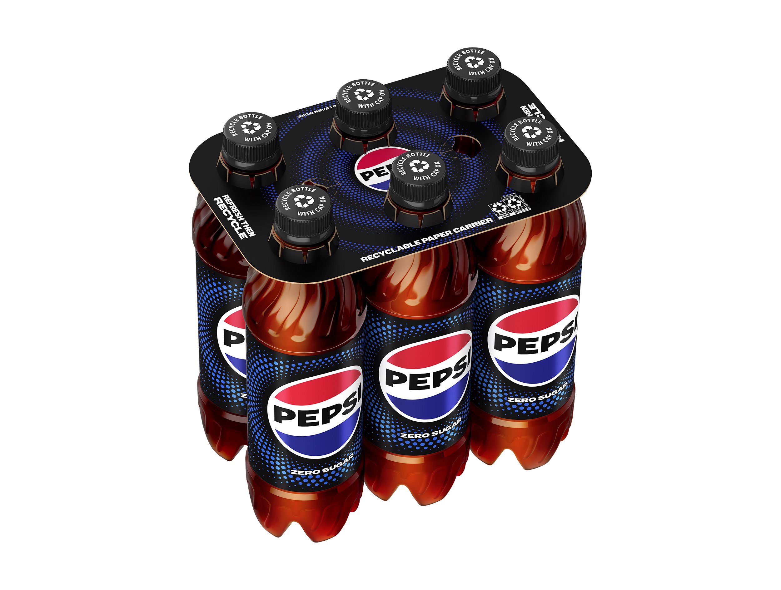 Pepsi zero-sugar packaging